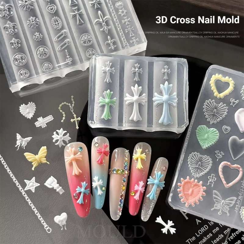 Silikonowe formy do zdobień pa – Nail Art Gothic recenzja i cena