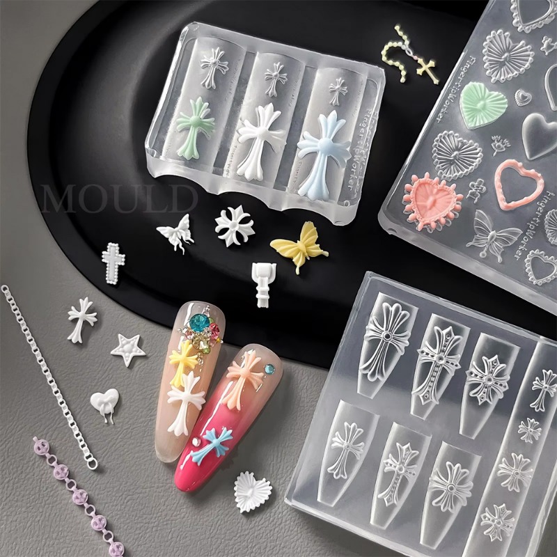 Silikonowe formy do zdobień pa – Nail Art Gothic recenzja i cena