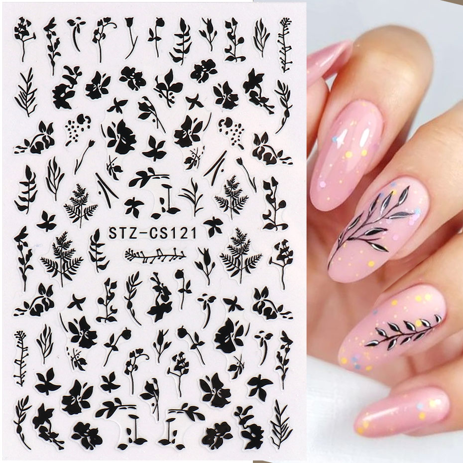 2szt 3D Proste naklejki na paz – Nail Art Simple Elegant recenzja i cena