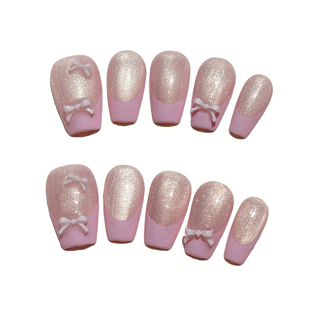 10 szt. Krótkie trapezowe ręcz – Nail Art Simple Elegant recenzja i cena