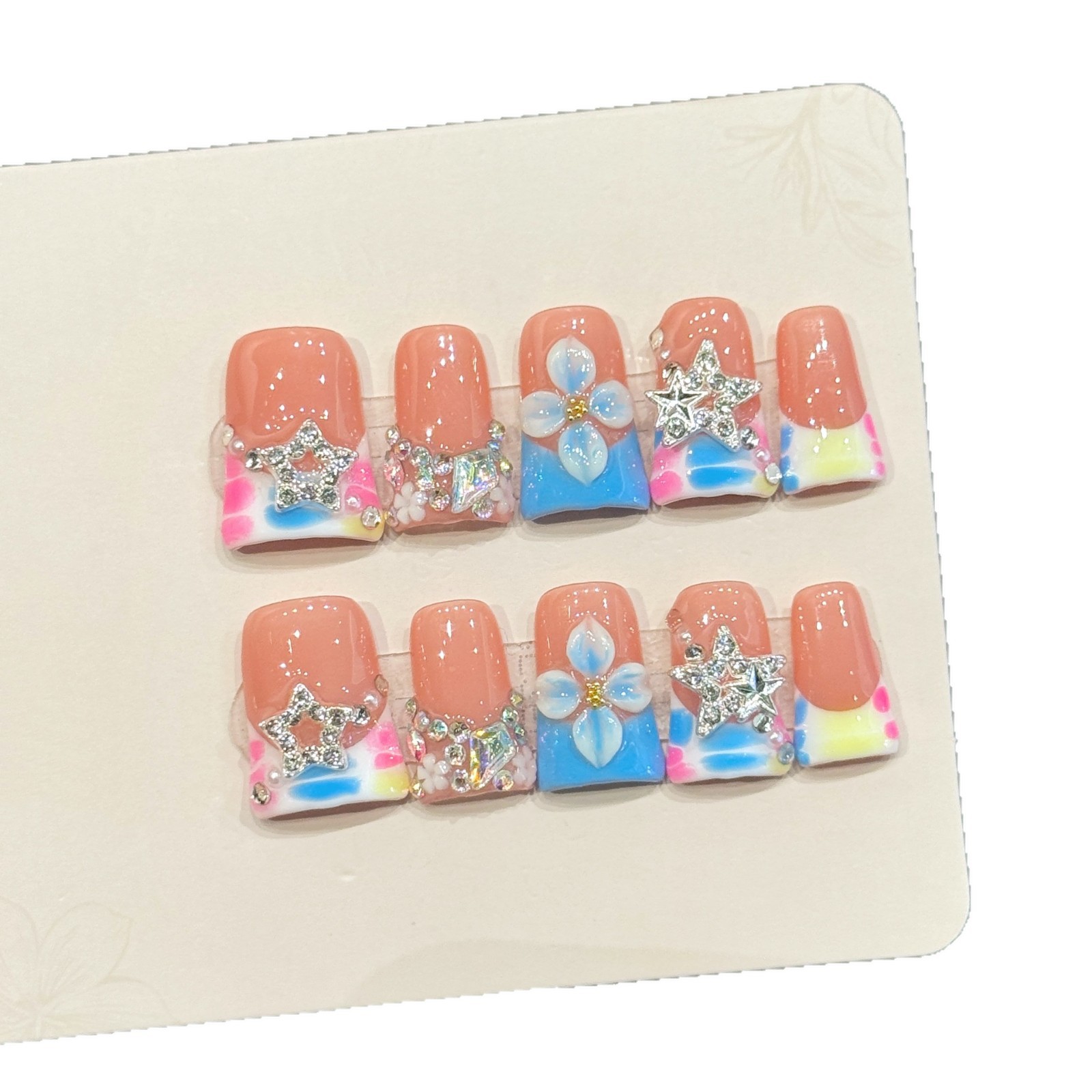 10 SZT. Luksusowe, ręcznie rob – Nail Adhesive Tab recenzja i cena
