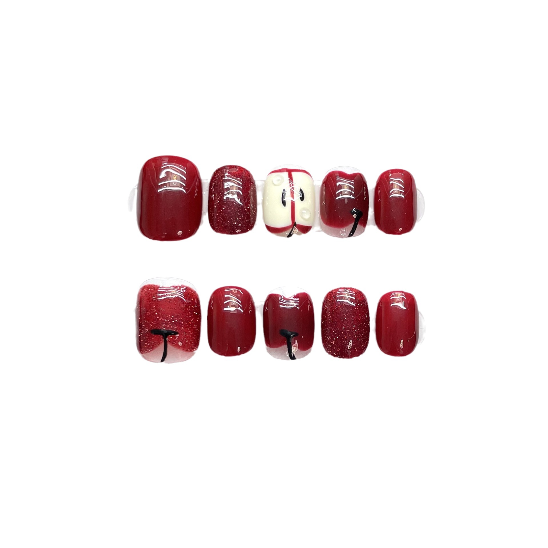 10 sztuk Luksusowe ręcznie rob – Nail Adhesive Tab recenzja i cena