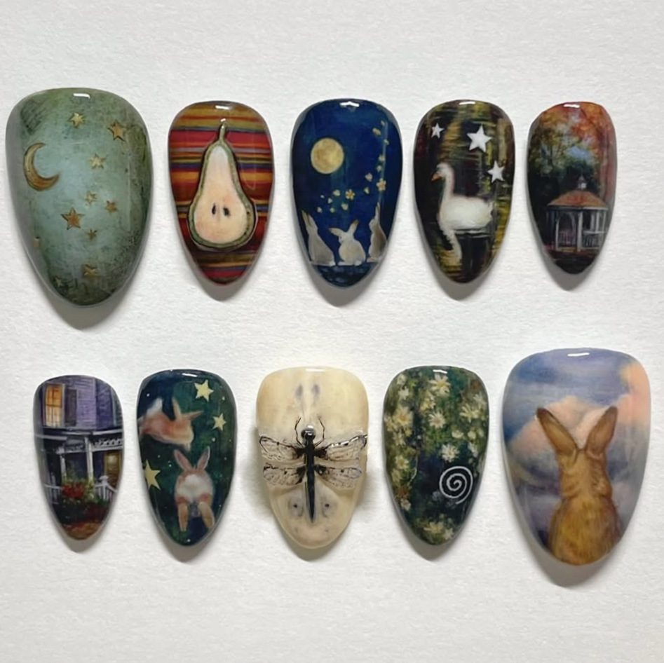 24 szt. Ciemne Gotyckie Punkow – Nail Art Gothic recenzja i cena