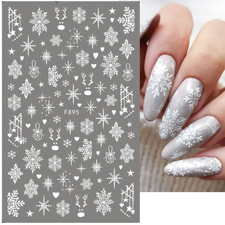 1 szt. 2025 boże narodzenie 3D – Nail Art Xmas 2025 recenzja i cena