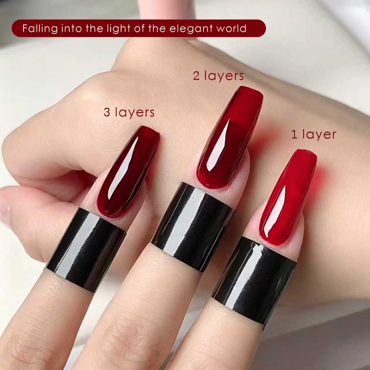 15ml Półprzezroczysty Czerwony – Nail Art Simple Elegant recenzja i cena