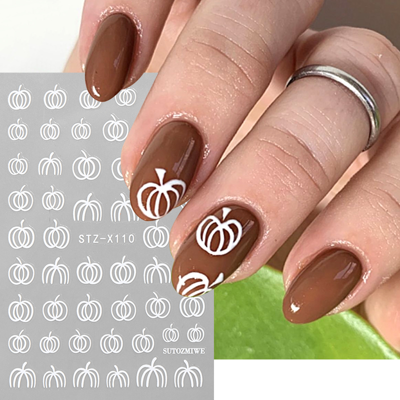 2 szt. Eleganckie białe naklej – Nail Art Simple Elegant recenzja i cena