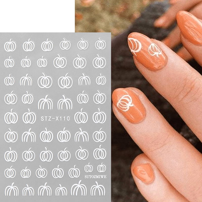 2 szt. Eleganckie białe naklej – Nail Art Simple Elegant recenzja i cena
