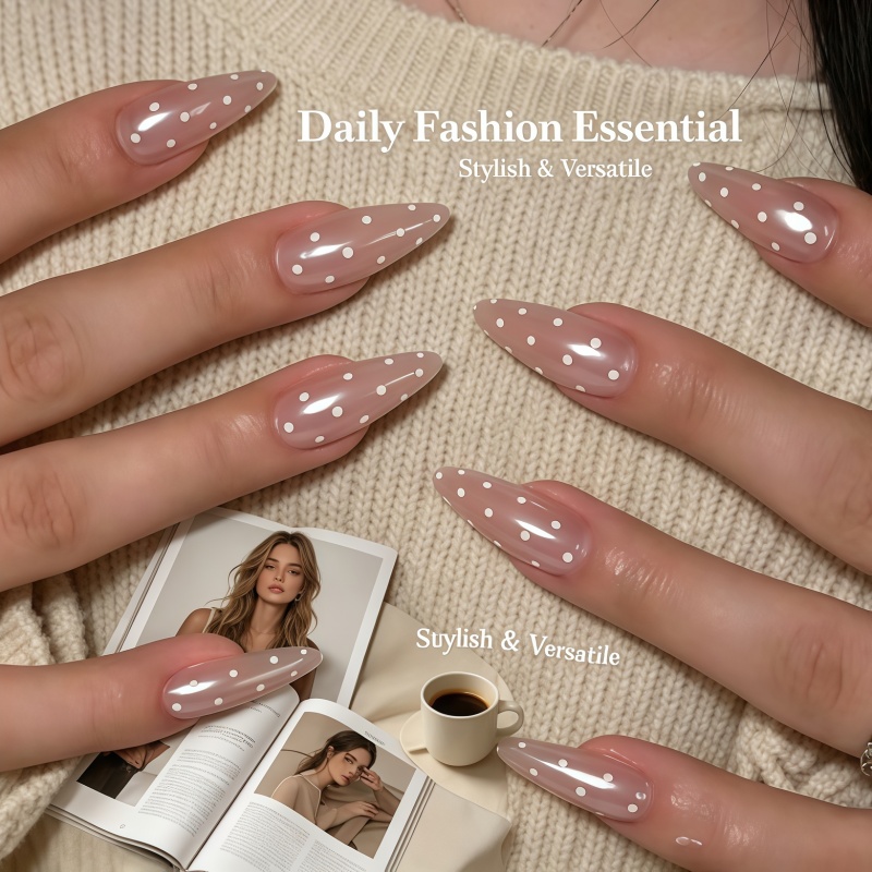 24 SZT. Błyszczące, cieliste,  – Nail Art Simple Elegant recenzja i cena