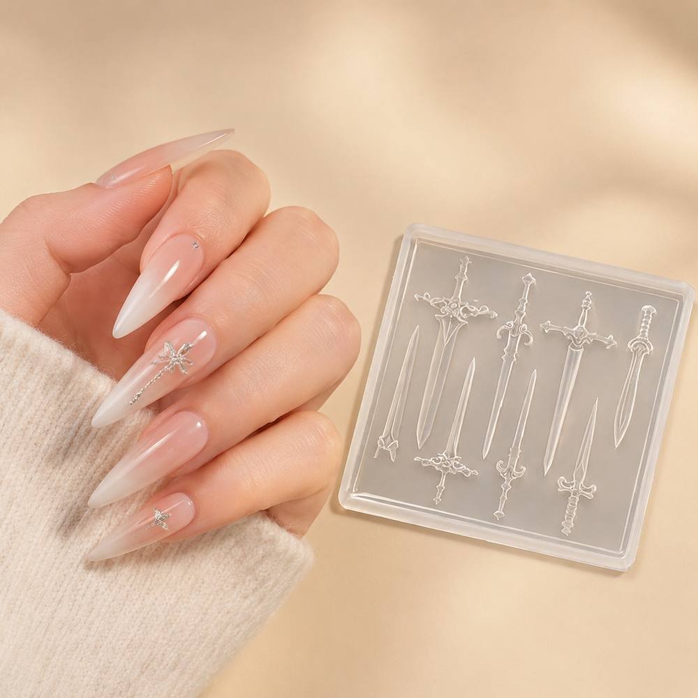 1 szt. Mini Forma do Paznokci  – Nail Art Gothic recenzja i cena