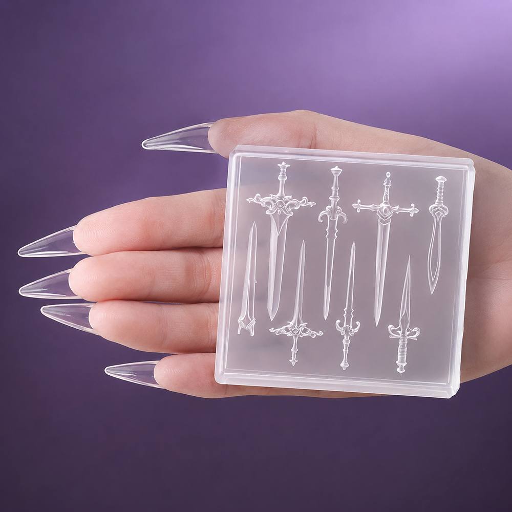 1 szt. Mini Forma do Paznokci  – Nail Art Gothic recenzja i cena