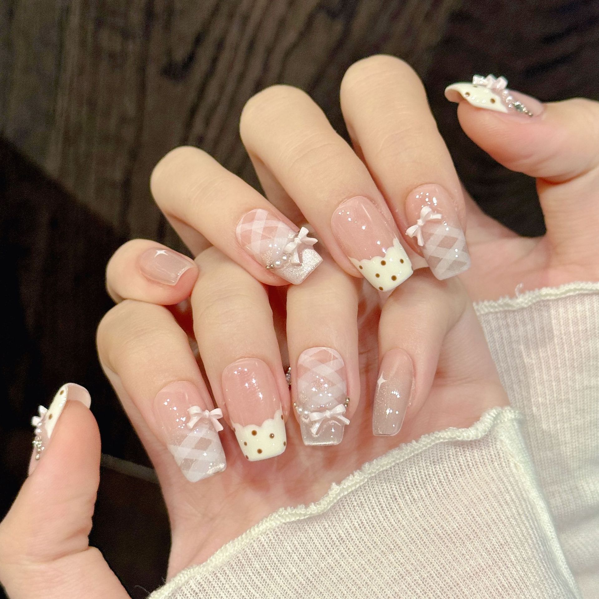 10 SZT. Luksusowe, ręcznie rob – Nail Adhesive Tab recenzja i cena